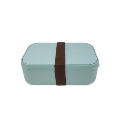 China Japanese_boxed_lunch Microwavable Bamboo Fiber Lunch Box with Spoon and Fork Bento Storage Box for sale