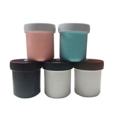 China Sustainable custom made bpa free reusable plastic soup cup with screw lids for sale