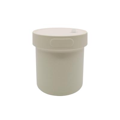 China White Natural Microwavable Fiber Reusable Travel Bamboo Color Plastic Soup Cup With Lid for sale