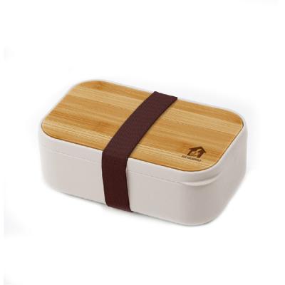 China Plastic Bamboo Seal Microwavable Bento Tiffin Salad Lunch Box of lid100% plastic for sale