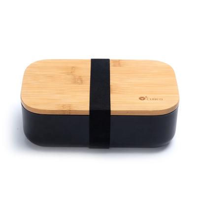 China Microwavable Seal Lunch Box Set Bamboo Bento Boxes Bread Box Food Storage Container for sale