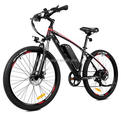 China Wholesale 350W carbon fiber motor 48V 10.4A lithium battery cheap price 26 inch mountain bike/bicycle for sale