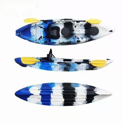 China LLDPE Wholesale 2-3 Person Sit-on Top Fishing Kayak With Seat Customized Turinging Kayak Camouflage Canoe Kayak for sale