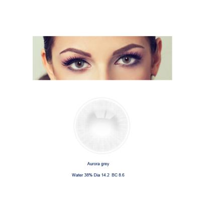 China Yearly Natural Contact Lenses Aurora Color Contact Lenses Wholesale Contact Lens Te koop