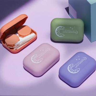 China Fashionable Contact Lens Case Colorful Contact Lenses Case Container for sale