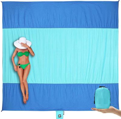 China Waterproof 3 Colors Mat Quick Drying Free and Lightweight Beach Blanket Sand Proof Extra Large Mat Big Compact S for sale