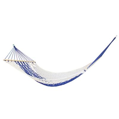 China Modern 2 Person Double Woven Cotton Rope Hammock Swing Bed For Porch Backyard Patio for sale