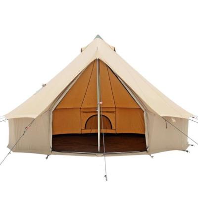 China Running Camouflage Game Pantrick Canvas / Field Glamping Deluxe Bell Tent for sale