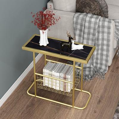 China (Other) adjustable modern simple light luxury living room side multiple Italian sofa side table cabinet for sale