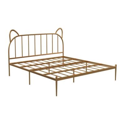 China Nordic simple modern simple hotel 1.5m adjustable bed gold 1.8m bed princess bedroom home iron double (the other) for sale