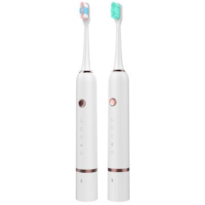 China Custom Logo Powered Electric Toothbrush Pressure Sensor Adult LED Smart Electric Toothbrush for sale