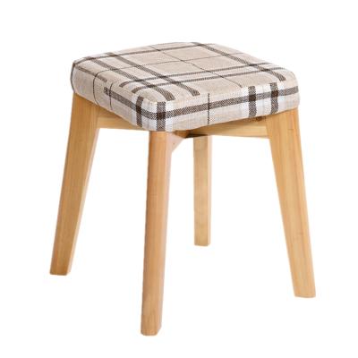 China Unpick and wash cheap and high quality wooden foot stool round wooden stool for sale