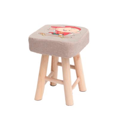 China Wholesale Removable Cover Comfort And Cheap Wooden Square Stool Bag Portable Square Stool for sale