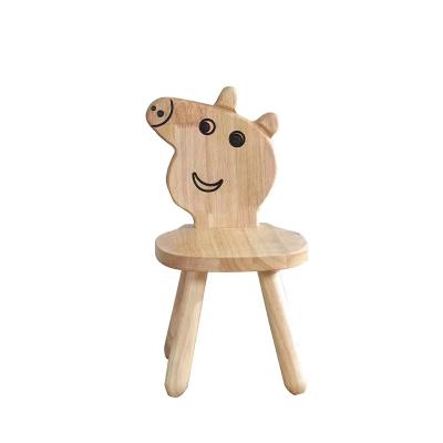 China Adjustable Children's Stool (Other) Furniture Solid Wood Child Modeling Indoor Kindergarten for sale