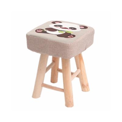 China Removable Square Wooden Cover Stool Cheap Square Foot Stool for sale