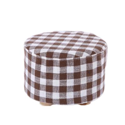 China Unpick And Wash Low Stool Wood Dining Nordic Style Round Low Creative Living Room Stool for sale