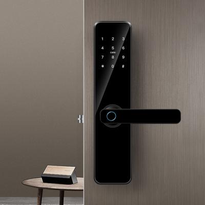 China Aluminum Alloy Aluminum Locks App Hotel Biometric Fingerprint Wifi Fingerprint Smart Door Lock for sale