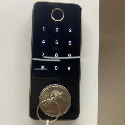 China Slim Aluminum Alloy Lock H50 Phone APP Hotel Apartment Fingerprint Smart Zinc Alloy Door Lock for sale