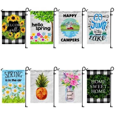 China Spring Summer Sunflower Personalized Camper Yard Hanging Flags for sale