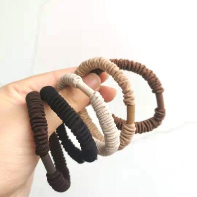 China Best Selling Hair Band Elastic Thick Curly Hair Ponytail Holders Hair Band for Women and Girls for sale