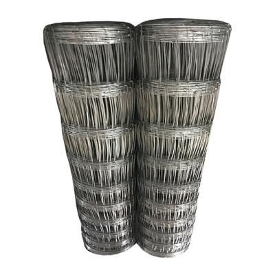 China Easily Assembled Hinge Joint Hot Dipped Galvanized Knot Woven Farm Field Fence For Livestock Fence for sale