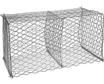 China Gabion Box Basket Mattress 6cm*8cm 1*1*1m Gabion Spacing for sale