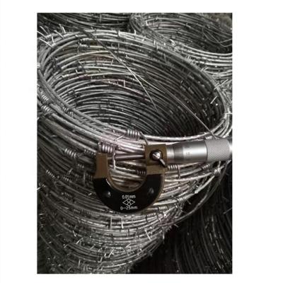 China Residential Residences Single Strand Barbed Wire Fence Hot Galvanized for sale