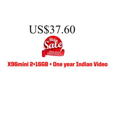 China Internet TV Indian TV Box S905W 2+16GB Include India TELEG Pakistan USA UK USB2.0 WIFI 2.4G Supported 1080P 4K2k@30fbs Bangladesh Indonesia for sale