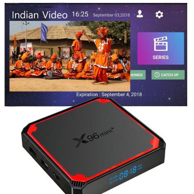 China Arabic Box 9.0 2.4G 5G Wifi 4K India Pakistan World TV Video Arabic Box New S905w4 X96 MINI Plus 1GB 8GB Android v for sale