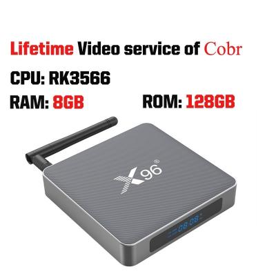 China Cobr 8K Resolution Lifetime Service A TV Box X96 X6 RK3566 5G WIFI BT4.1 8GB+128GB With Video English India ARAB EUROPE for sale