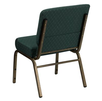 China Modern Interlocking Interlocking Church Chair Metal Pastor Church Chair Used Green Cloth Church Chair for sale