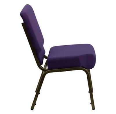 China Modern Connecting Interlocking Church Chair Metal Pastor Church Chair Used Auditorium Church Chair for sale