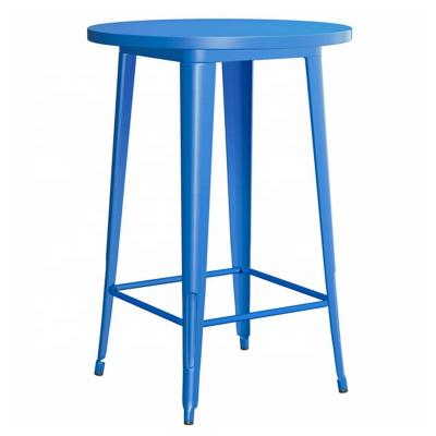 China Modern Design Industrial Round Metal Bar Bar Table for sale