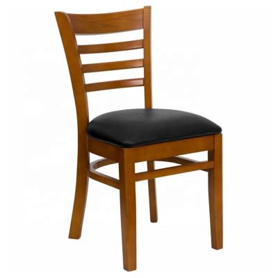 China (Height) Adjustable Commercial Grade Restaurant Wood Dining Stackable Chair for sale