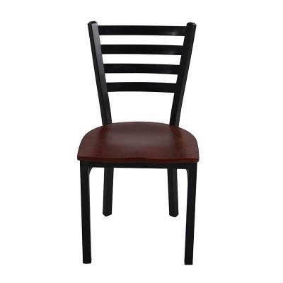 China Fashionable Black Metal Dining Furniture Modern Factory Direct Cheap Dining Chair for sale