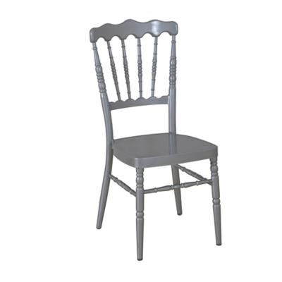 China Modern Aluminum Silver Wedding Chiavari Chair for sale