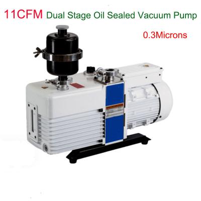 China Double Stage Cooling Oil Sealed Vacuum Pump 11CFM 0.3Microns for sale