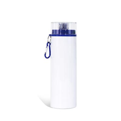 China Large Size 750ML Lid Viable Colored Blank Sublimation Aluminum Water Bottle Sublimation Masks Water Bottles for sale