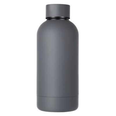 China 350ml Double Wall Stainless Steel Water Bottle Double Wall CLASSIC Single Wall Rubber Matte Black Paint Outdoor Bottle for sale