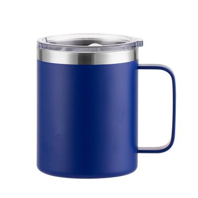 China Durable High Quality Colorful Double Wall Stainless Steel Coffee Mug Mug Sealed Insulated Tumbler Coffee Mug With Handle for sale