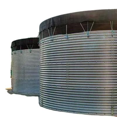 China Farm Galvanized Pressed Sheet Steel Water Tank Hot Dip Corrugated Steel Water Tank for sale