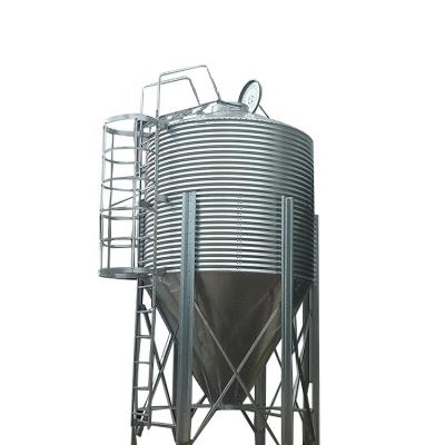 China Agriculture industry 18tons automatic feeding system poultry storage and feeding steel silos for sale for sale