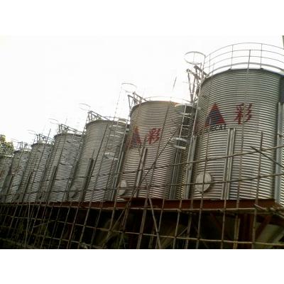 China Agriculture industry 11 ton capacity bulk feed storage bins galvanized steel storage and feed silo for sale for sale