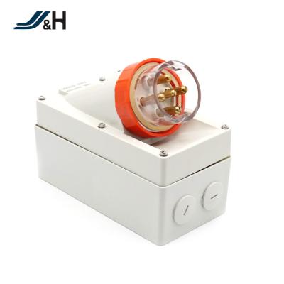 China Hot Sale Residential/General Purpose/Industrial in Australian Made in China JH 56AI532 500v 32a 5 Pin, Waterproof Industrial Socket, Industrial Power Socket for sale