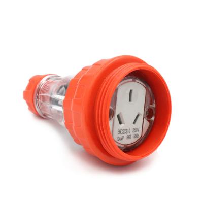 China Factory Australian IP66 250V 10A 56CSC310 Industrial Chinese Waterproof Plug and Connector Power Extension Socket for sale