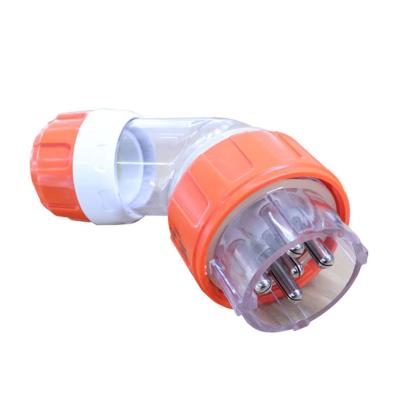 China Chinese Australian Factory 56PA520 500V 20A 5P Electrical Angle Plug Industrial Angle Plug Waterproof for sale