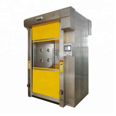 China Customized Voltage Stainless Steel Automatic Rolling Door Modular Cargo Air Shower for sale