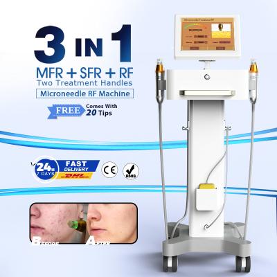 China Face lift Microneedle rf skin tightening partial microneedle radio frequency device microneedle rf skin care equipment for sale