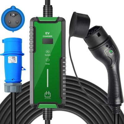 China Cheapest Wholesale 16A 32A EV Charger 3.5KW 7KW Portable Screen Display Type - 2 Level 2 Outdoor EV Car Charger for sale