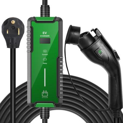 China US Standard Portable Plug Power NEMA Box Level 2 Charger SAE J1772 Type 1 16A Stable Band EV Charging Cable HY035P-T1 for sale